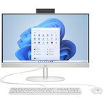 PC Tout-en-un HP 24-cr0060nf - Windows 11 - 23 8 FHD - Celeron N100 - RAM 8Go - Stockage 256Go SSD - Clavier et souris filaires