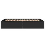vidaXL Cadre de lit sans matelas noir 140x190 cm