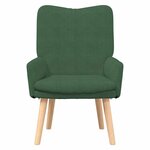 vidaXL Fauteuil relaxant Vert jungle 63 x 67 x 94 cm tissu