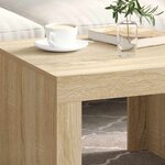 vidaXL Table basse Chêne sonoma 50x50x35 cm Bois d'ingénierie