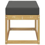 vidaXL Banc de Jardin Blanc 80 x 43 x 45 cm Bois d'Acacia Massif