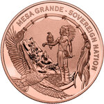 Monnaie GHOST HORSE 5 Oz Cuivre 1$ USA 2027 (PRÉCOMMANDE)