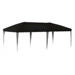 vidaXL Tente de fête pop-up 575 x 290 x 245 cm Noir