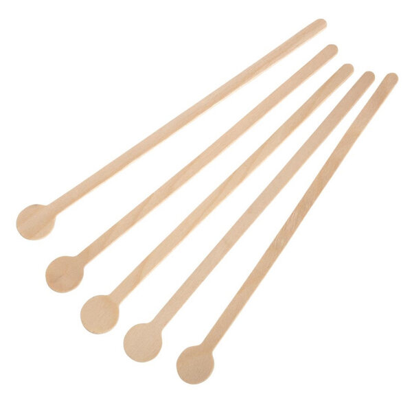 Agitateur à cocktail en bois 200 mm - lot de 100 - fiesta green -  - bois 200
