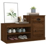 vidaXL Armoire à chaussures chêne marron 100x42x60cm bois d'ingénierie
