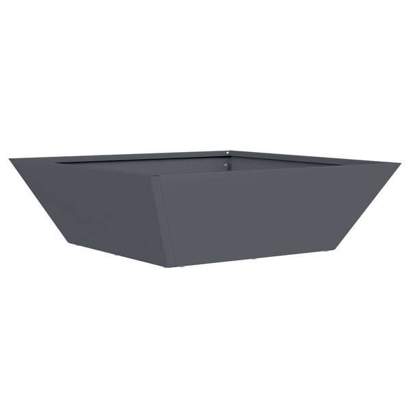 vidaXL Planteur en métal Anthracite Métal 50 x 50 x 15 cm