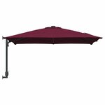 vidaXL Parasol de jardin mural bordeaux rouge de 247 cm