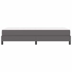 vidaXL Cadre de lit avec matelas Gris 80 x 200 cm tissu