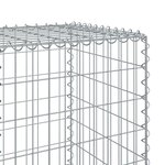 vidaXL Panier gabion avec couvercle 100x50x150 cm fer galvanisé