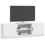 vidaXL Meuble TV Blanc 150 x 31 x 47 cm Bois d'ingénierie