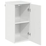 vidaXL Cabinet de salle de bain Blanc brillant 30 x 31 5 x 61 cm
