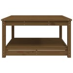 vidaXL Table de jardin marron miel 82 5x82 5x45 cm bois massif de pin