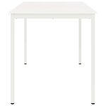vidaXL Table de bar Blanc 110 x 55 x 105 cm Bois de pin massif