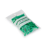 Lot de 1000: sachet plastique zip transparent à bandes blanches 50 microns 14x22 cm