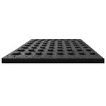 vidaXL Carreaux de protection antichoc 24Pièces Caoutchouc 50x50x3cm Noir