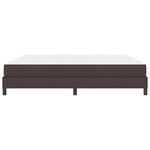vidaXL Lit à ressorts avec matelas Marron foncé 200 x 200 cm tissu