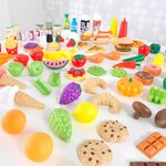 KidKraft Ensemble de jeu d'aliments Tasty Treats 115 Pièces 63330