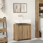 vidaXL Ensemble de meubles salle de bain 2 Pièces bois d'ingénierie