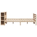 vidaXL Lit bibliothèque sans matelas 150x200 cm bois massif de pin