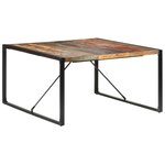 vidaXL Table de salle à manger 140x140x75 cm Bois de récupération