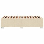 vidaXL Cadre de lit sans matelas crème 100x200 cm tissu