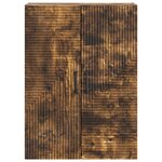 vidaXL Armoire Murale Chêne fumé 66 x 34 5 x 90 cm Bois d'ingénierie