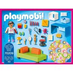 Playmobil 70209 - dollhouse la maison traditionnelle - chambre d'enfant avec canapé-lit