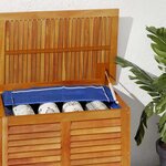 vidaXL Boîte de rangement de jardin persiennes 150x50x56cm bois acacia