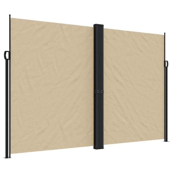 vidaXL Auvent latéral rétractable beige 220x600 cm
