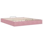 vidaXL Cadre de lit ottoman sans matelas rose 200x200 cm velours