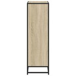 vidaXL Bibliothèque chêne sonoma 65 5x33x107 5 cm bois d'ingénierie