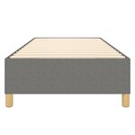 vidaXL Cadre de lit Gris foncé 100 x 200 cm Tissu