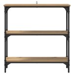 vidaXL Table console avec étagère Chêne artisanal 75 x 22 5 x 75 cm