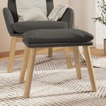 vidaXL Repose-pied Gris foncé 45x29 5x35 cm Velours