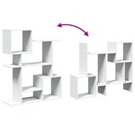 vidaXL Étagère séparatrice de pièce blanc 92x29x112 cm