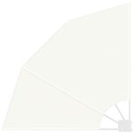 vidaXL Écran de confidentialité pour balcon Crème 115 x 115 cm tissu