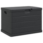 vidaXL Boîte de Rangement de Jardin Anthracite 77.5 x 54.5 x 53 cm