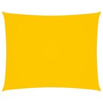 vidaXL Voile de parasol Tissu Oxford rectangulaire 2 5x3 m Jaune