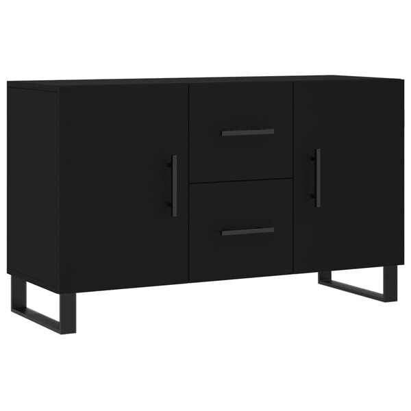vidaXL Buffet noir 100x36x60 cm bois d'ingénierie