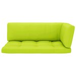 vidaXL Canapé d'angle palette de jardin vert bois de pin imprégné