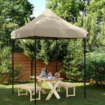 vidaXL Tente de fête Taupe 200 x 200 x 306 cm Tissu Oxford