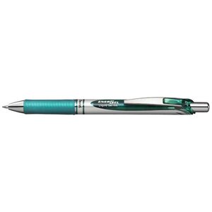 Stylo roller encre gel rétractable energel bl77 pointe 0 7 mm turquoise pentel