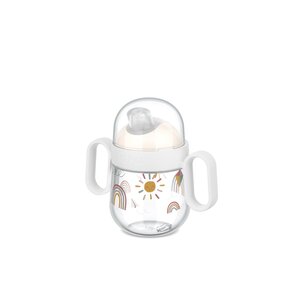 Mepal 108017065245 - Gobelet avec bec anti-débordement  Mio 200 ml - Little Dutch - Sunshine & Rainbow