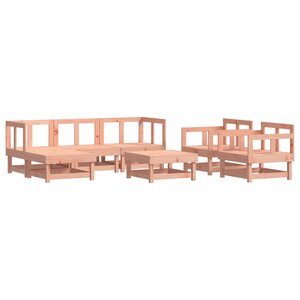 vidaXL Salon de jardin 7 Pièces bois massif douglas