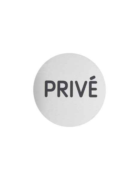 THIRARD - Disque de signalisation Privé aluminium adhésif Ø80mm - THIRARD