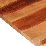 vidaXL Dessus de table 120x60x(2 5-2 7) cm Bois massif d'acacia