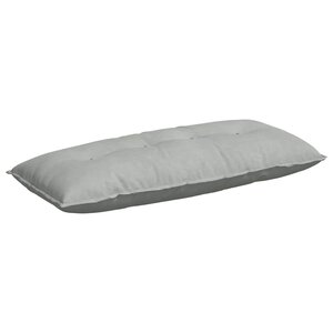 vidaXL Coussin de Dos Gris clair 120 x 50 cm Tissu en velours côtelé