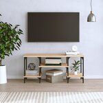 vidaXL Meuble TV chêne sonoma 102x35x45 5 cm bois d'ingénierie