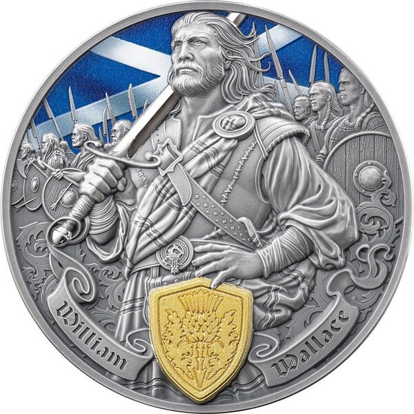 Monnaie WILLIAM WALLACE Legends Of Battlefield 2 Oz Argent 2$ Samoa 2026