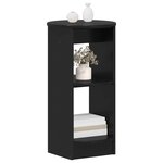 vidaXL Meuble d'appoint Noir Bois d’ingénierie
